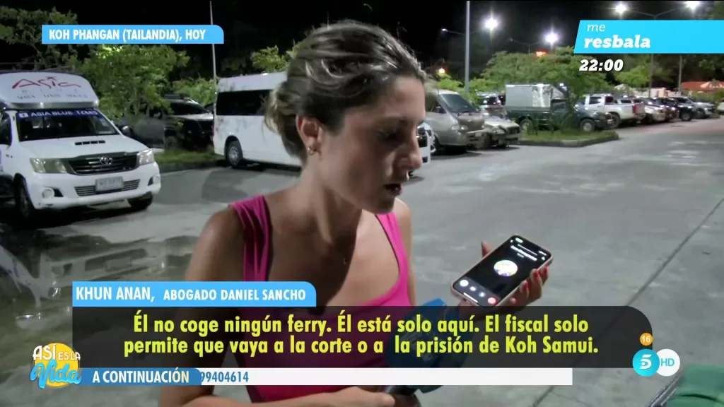 El abogado de Daniel Sancho confirma que duerme cada día en Koh Samui.