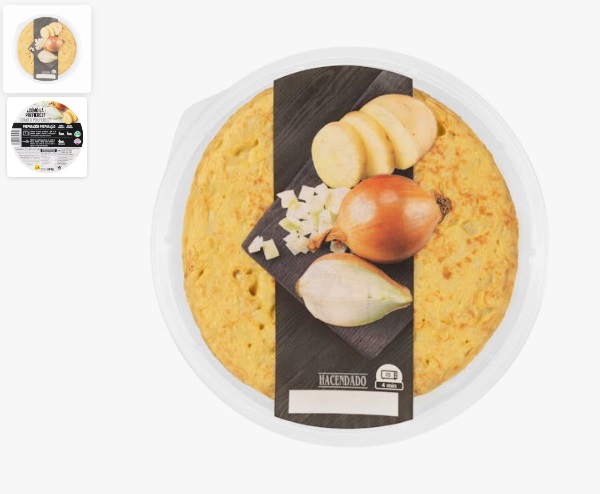 La tortilla de patata de Mercadona está disponible con cebolla (Mercadona).