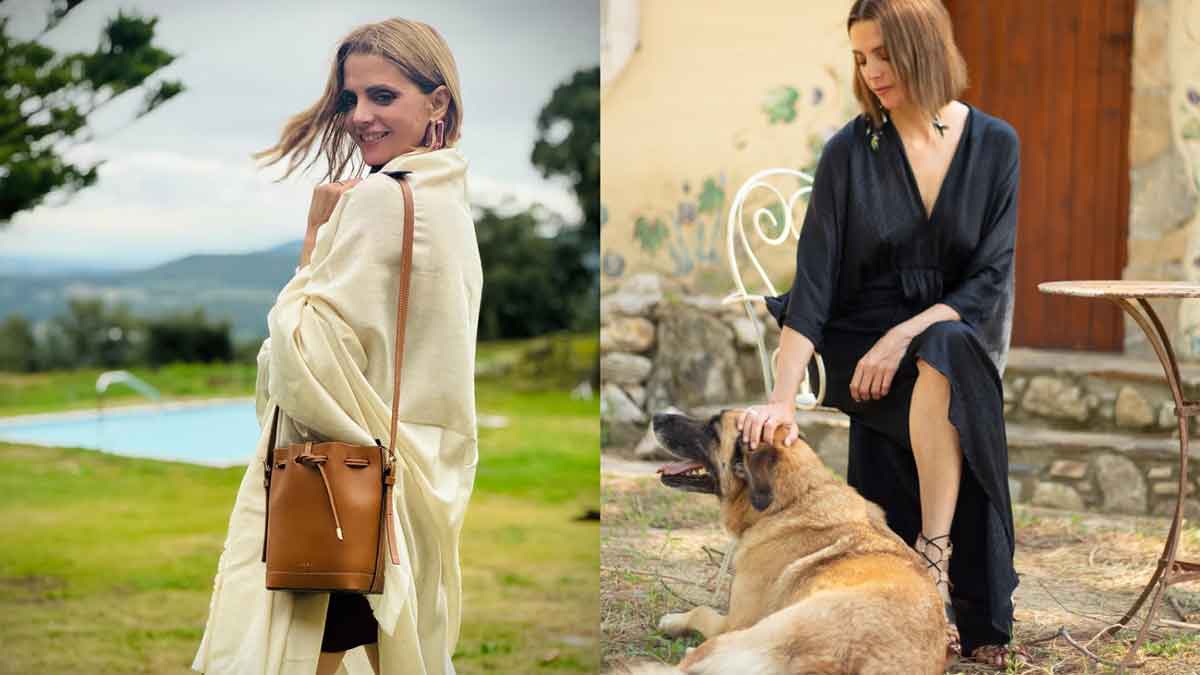 Macarena Gómez en dos fotos compartidas en sus redes sociales (Instagram).